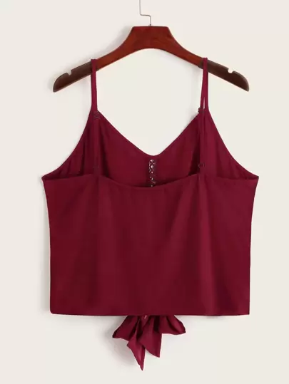 SHEIN VCAY Camisole mit Spitzen und Knoten