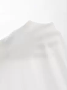 SHEIN BASICS Top Corto De Hombros Descubiertos Para Tallas Grandes - Blanco - Ver 6