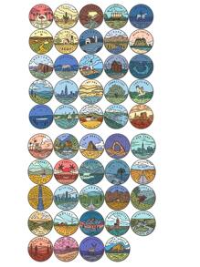 49入組景觀圖案DIY貼紙 - 彩色 - 查看 5