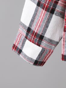 Boys 1pc Tartan Button Up Shirt - Multicolor - View 3