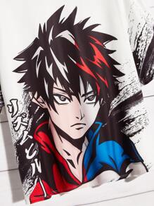 Manfinity RebelGame Men Plus Figure Graphic Tee - White - View 3