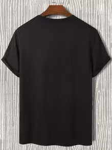 Manfinity Homme Men Eagle Print Tee - Black - View 2