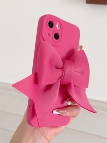 3d Funda para móvil con diseño de lazo - Rosa Fucsia - Ver 2