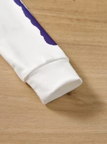 Niñas Sudadera con estampado de tinte de salpicadura