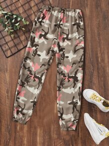Girls Camo Print Trousers - Multicolor - View 2
