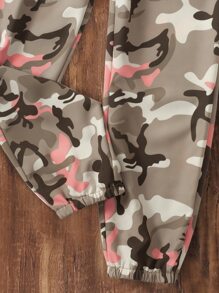 Girls Camo Print Trousers - Multicolor - View 5