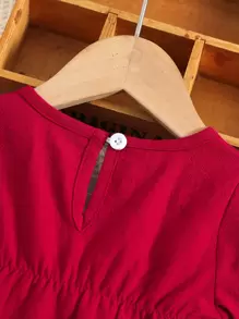 嬰兒荷葉邊荷葉袖襯衫和喇叭褲 - 彩色 - 查看 3