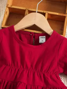 嬰兒荷葉邊荷葉袖襯衫和喇叭褲 - 彩色 - 查看 8