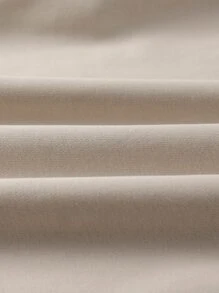 Manfinity Hombres Sudadera con bordado de cuello redondo - Albaricoque - Ver 4