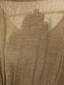 Kimono con estampado floral con parte delantera abierta - Café integral - Ver 8