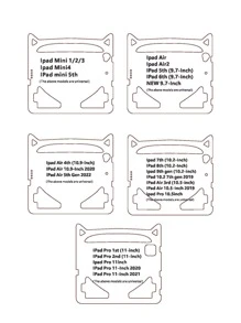 1 件 3D 卡通恶魔形 Eva 平板电脑保护套，兼容 iPad，带支架和手提把手，多种型号可供选择
