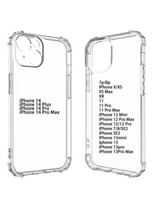 Zebra Stripe Clear Phone Case With Beaded Lanyard - Black and White - View 8