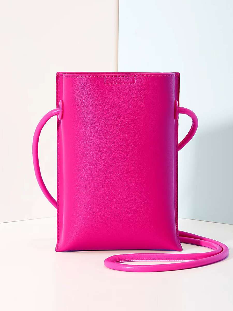 Bolsa cuadrada mini neón rosado - Rosa Fucsia - Ver 1