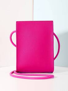 Bolsa cuadrada mini neón rosado - Rosa Fucsia - Ver 2