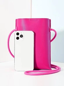 Bolsa cuadrada mini neón rosado - Rosa Fucsia - Ver 5