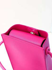Bolsa cuadrada mini neón rosado - Rosa Fucsia - Ver 6