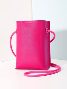 Bolsa cuadrada mini neón rosado - Rosa Fucsia - Ver 7