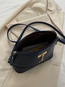 Tối giản Dập nổi Hình học Con nai sừng tấm Trang trí Túi mái vòm Đối với - Màu xanh hải quân - Xem 4