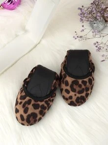 Leopard Pattern Faux Suede Ballet Flats - Multicolor - View 3
