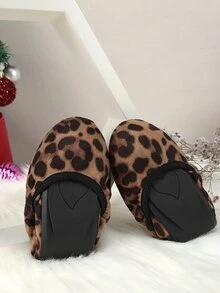 Leopard Pattern Faux Suede Ballet Flats - Multicolor - View 5