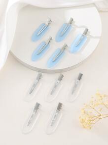 10个简约时尚防滑发夹（鳄鱼夹），女士发饰，适合派对、日常佩戴、购物，也是送给女孩/女友/女士的礼物，休闲装扮 - 查看 12