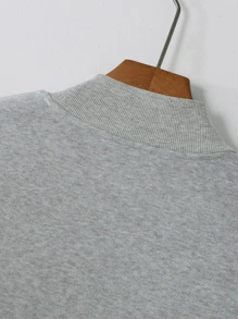 Manfinity Hypemode Losse pasvorm Cartoon gezicht print Opstaande hals Sweatshirts Voor mannen
