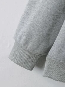 Manfinity Hypemode Losse pasvorm Cartoon gezicht print Opstaande hals Sweatshirts Voor mannen