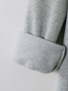 Manfinity Hypemode Losse pasvorm Cartoon gezicht print Opstaande hals Sweatshirts Voor mannen