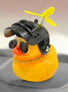 Adorno de coche con pato - Negro - Ver 2