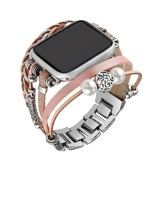 Minimalist Watchband Compatible With Apple Watch - Multicolor - View 3