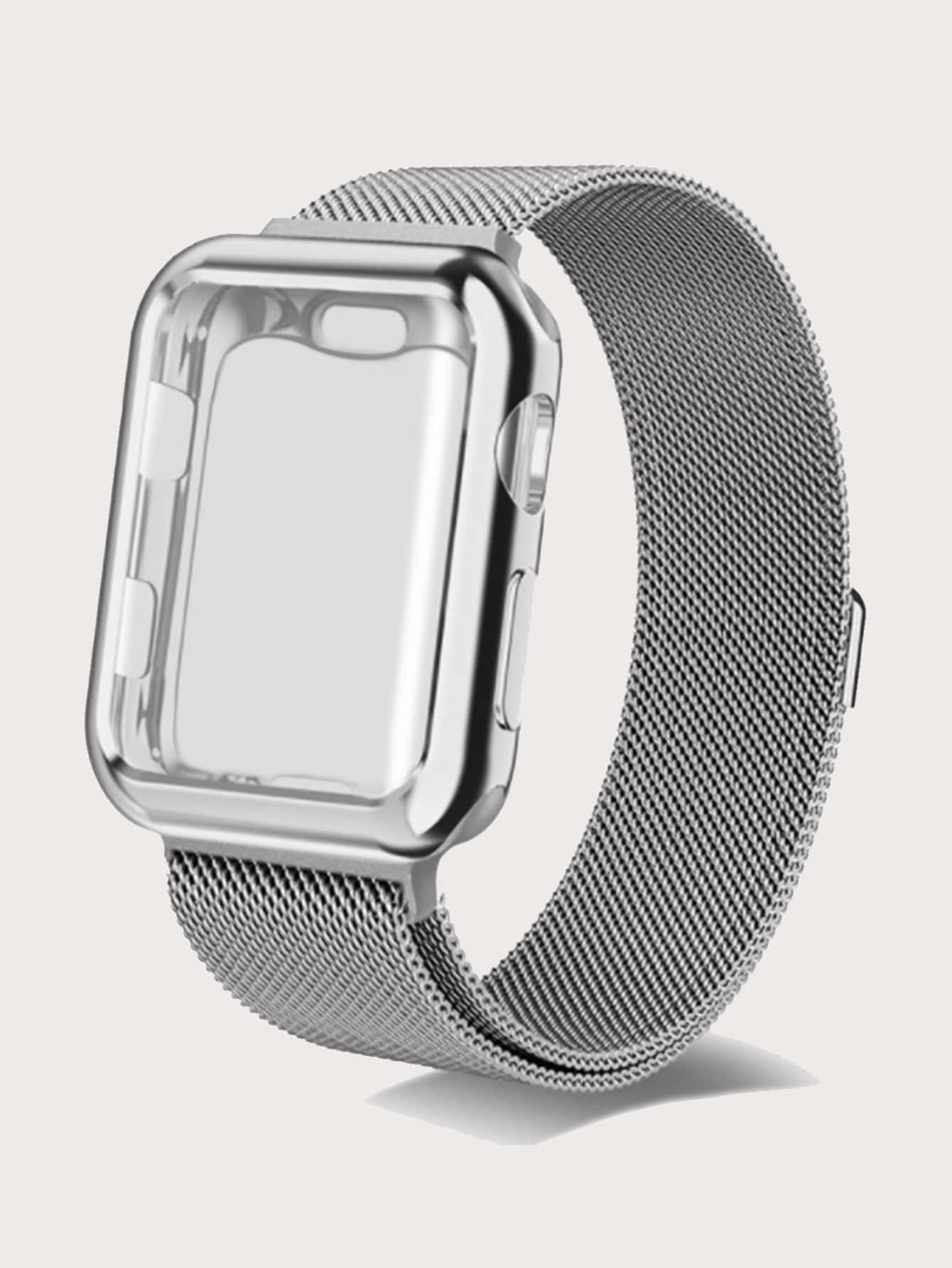 Metal Watchband & Case Compatible With Apple Watch