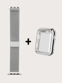 Metal Watchband & Case Compatible With Apple Watch