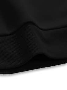 Manfinity Homme 男款字母圖案對比拼色運動衣 - 黑色 - 查看 4