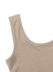 Conjunto de pijama de cuadros con lazo delantero - Multicolor - Ver 3