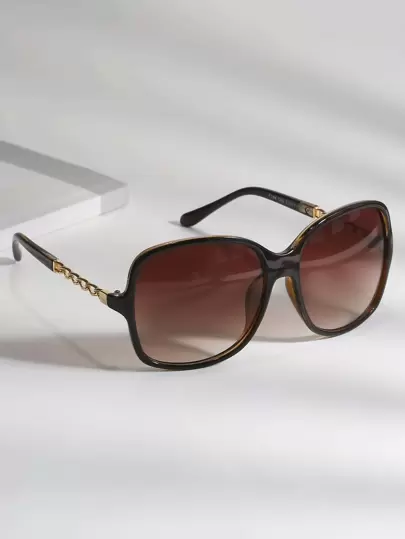 Simple Tinted Lens Fashion Glasses For Daily Life Elegant Sunglasses Beach Sun Glasses Beach Accessories For Women Sun Glasses Sunglasses Shades Fashionable Shade Elegant Outfit Family Outings Travel Vacation Holiday For Summer Beach Vacation,Outdoor,Travel