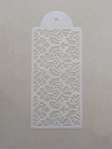 1入組花朵設計蛋糕模具 - 白色 - 查看 2