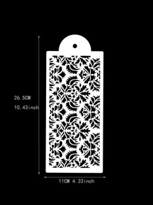 1入組花朵設計蛋糕模具 - 白色 - 查看 3