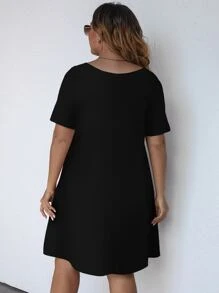 SHEIN Unity Plus Leopard And Paisley Print Dress - Green - View 2