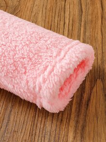 Girls Contrast Collar Teddy Jacket & Skirt - Pink - View 5