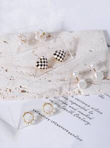 10pcs Clear Earrings Storage Rack - Clear - View 2