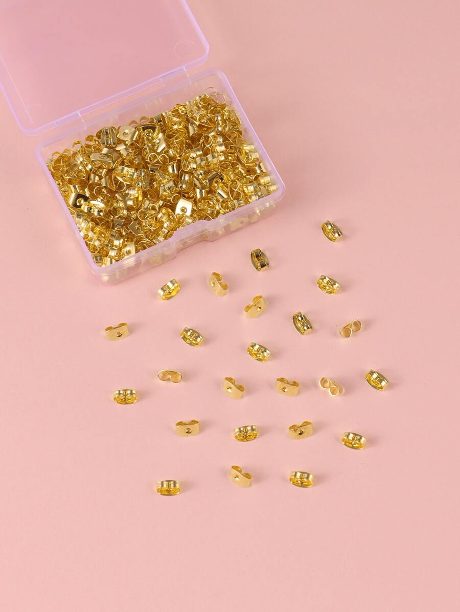 100pcs/box Metal DIY Butterfly Earring Back Stopper