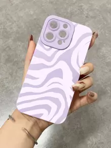 Funda de teléfono pintada con ojos de ángel morados, resistente al agua, a los golpes y a los arañazos