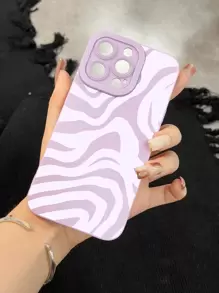 Funda de teléfono pintada con ojos de ángel morados, resistente al agua, a los golpes y a los arañazos