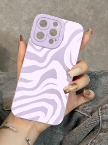 Funda de teléfono pintada con ojos de ángel morados, resistente al agua, a los golpes y a los arañazos
