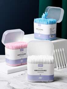 200pcs Random Color Pet Swabs For Dogs & Cats, Pet Sticks For Dog Ears Cleaning - Multicolor - View 2