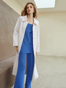 MOTF PREMIUM WOOL-MIX TUBE KNIT TOP & PANTS - Blue - View 6