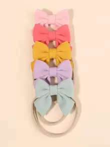 bilicaca 5 chiếc nơ trang trí tóc cho bé yêu Valentine - Nhiều màu - Xem 1