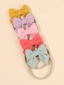 bilicaca 5 chiếc nơ trang trí tóc cho bé yêu Valentine - Nhiều màu - Xem 2