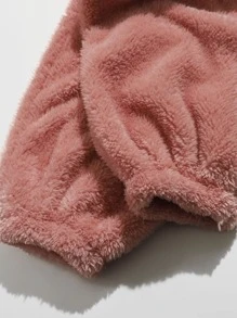 Solid Fuzzy Lounge Set - Dusty Pink - View 4
