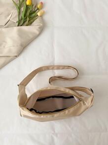Minimalist Hobo Bag - Khaki - View 6